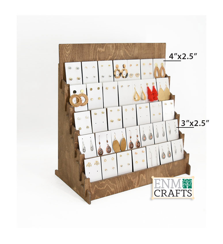 Earring card holder and arts and crafts display 